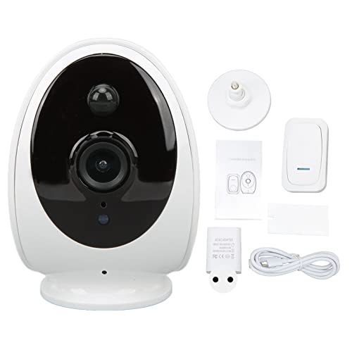 Campanello Video per Videocamera WIFI 1080P 32G per Casa Intelligente con Chiamata Bidirezionale con Rilevamento del Movimento Migliorato per Casa e Ufficio wireless