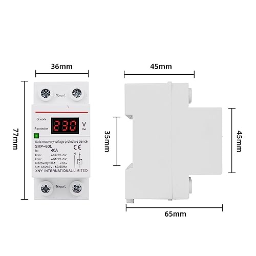 Relé protector de voltaje 230V con rearme automático en riel DIN 63A 5