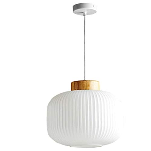 Chandelier moderne en verre blanc et suspension design épuré salon