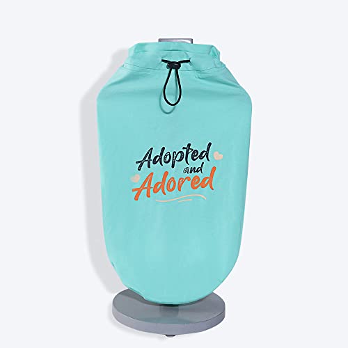 Image of HUFT Adopted and Adored T-Shirt for Dog - Light Blue - S
