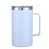 Photo Gallery ruehalf tazza da caffè con tazza isolata in acciaio inossidabile da 24 once con manico del coperchio bicchiere da birra a doppia parete for boccette sottovuoto (size : 24oz, color : wit) Photo Gallery ruehalf tazza da caffè con tazza isolata in acciaio inossidabile da 24 once con manico del coperchio bicchiere da birra a doppia parete for boccette sottovuoto (size : 24oz, color : wit)