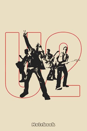 U2 Retro Notebook: 6x9 120 Pages Lined College Ruled Notebook - For Girls, Students, Teachers, Staff, Perfect Gift image 2