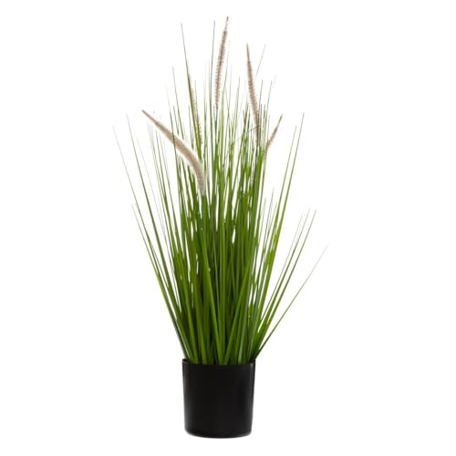 Atmosphera - Herbe Artificielle en Pot Cat Tails - H70 cm
