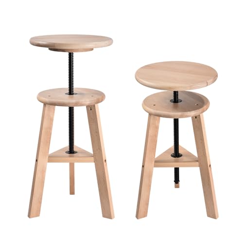 Genérico Taburete de Madera de 48 65 cm