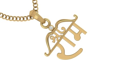 Image of LMDPRAJAPATIS Shree Ram God Religious Gold Plated Pendant Jewelry For Men And Women's