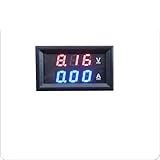 DOUFUDIA YB27VA DC 8-100V Digital Voltmeter Ammeter Volt Amp Meter LED Voltage Current Tester Milliammeter 9.99mA 999mA 1Pcs(Color:Black (red-Blue),Size:10A)