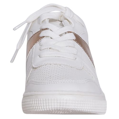 MIA Girl's Courtnee (Toddler/Little Kid/Big Kid) White/Rose Gold 5 Big Kid M2