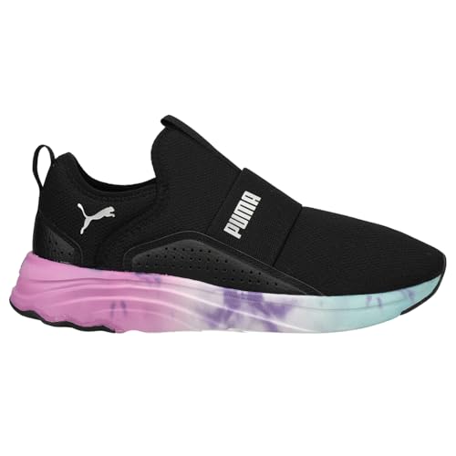 PUMA Softride Sophia Slipon Bleached Womens Sneaker BM US BlackSilver