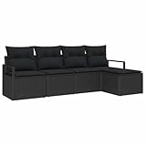 Este juego de sofá modular de jardín combina funcionalidad con estilo, ideal para cualquier espacio exterior. Su elegante color negro le da un toque moderno, perfecto para balcones, patios o jardines, donde la comodidad y el estilo se unen.