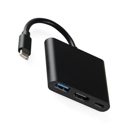 タイプCからHDTVマルチポートアダプター4K HDTV出力USB3.0データポートとUSB C充電ポートとHDTVのUSB C充電ポート
