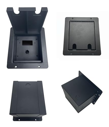 PROCRAFT FPMU-1DEC1X-BK Recessed Stage Pocket/Floor Box 1 Decora + 1 D Punch Made in USA