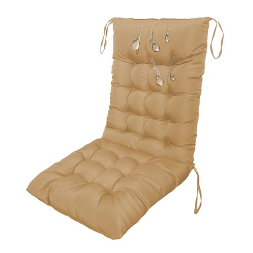Genérico Cojines para Silla Respaldo Reclinable, Almohadilla Impermeable para Silla Respaldo Alto con Lazos, Cojines para Silla Mecedora Exterior Cojines para Muebles para Exterior Interior(Red)