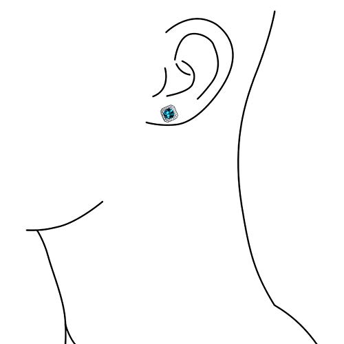 14K Gold Plated .925 Sterling Silver Cubic Zirconia CZ Round Pave Halo Earrings Jackets for Studs Removable Jacket Only for Women in Pink Black Blue Clear3