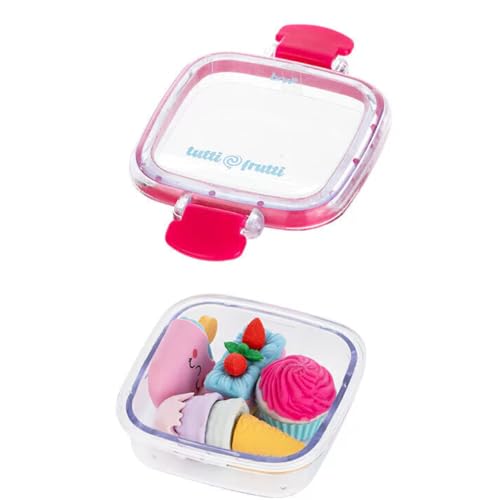 Borracha Mini Tutti Frutti BRW - Rosa, Redondo, Triangular, Borracha, Design Criativo e Divertido