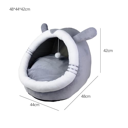 Bothyi Casa de Gato Semi Fechada para Animais de Estimação, Cama de Dormir Potável, Suprimentos para
