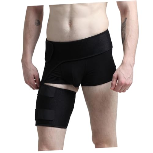 Faja de Compresión Ajustable para Pierna y Cadera Abaodam Negra miniatura 2