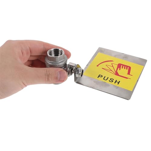 Valve à bille 1/2 femelle STOBAZA en métal DN15 commande quart de tour pour maintenance facile