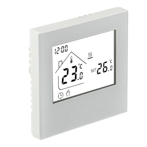 babominimer Thermostat programmable pour chauffage au sol électrique et chaudière murale avec précision de 0,5 °C, programmation hebdomadaire, verrouillage enfant, IP20 (chauffage électrique)
