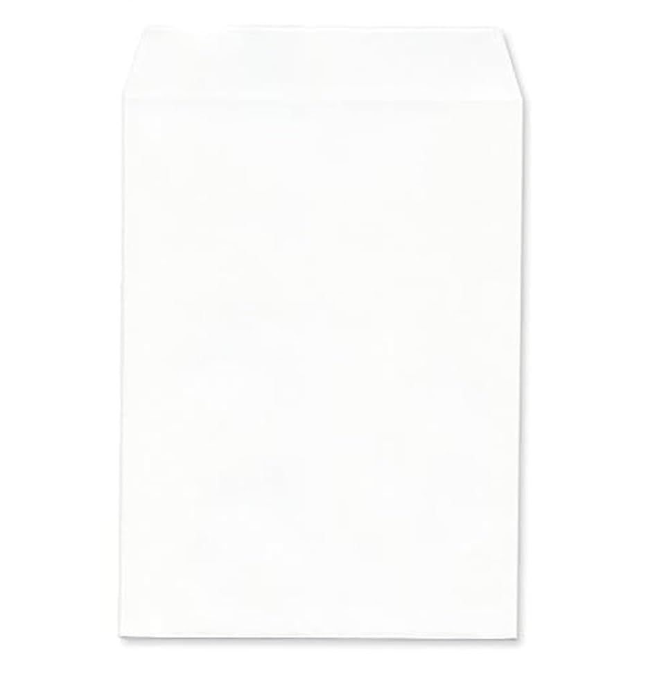 Amazon | 封筒 角4 角4封筒 ケント紙/白/ホワイト 80 B5 サイズ