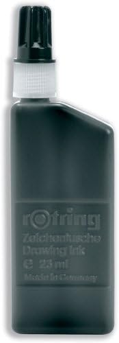 Rotring Drawing Ink for Isograph Pens 23ml Bottle Black Ref S0194660