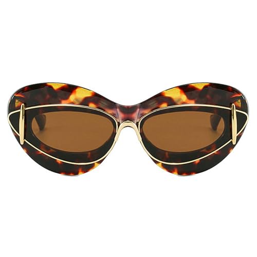 COTIA Fashion Cat Eye Sunglasses for Women Men Personality Y2k Punk Irregular Cateye Eyewear Sun Glasses W38