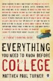 Everything You Need to Know Before College by T... B009O2QWMK Book Cover