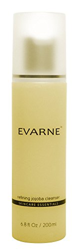 Evarne Refining Jojoba Face Wash Cleanser For Even Complexion - Paraben Free, Sulfate Free. Exfoliate, Brighten, Hydrate, Refresh, Purify