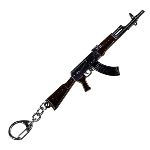 Schl&uuml;sselanh&auml;nger Milit&auml;r Waffe AK47, grau, 12 cm