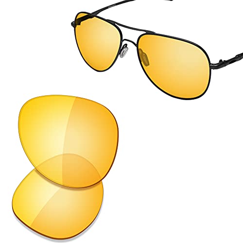 Image of SAUCER Premium Replacement Lenses & Nosepads for Oakley Elmont L OO4119 60mm Sunglasses