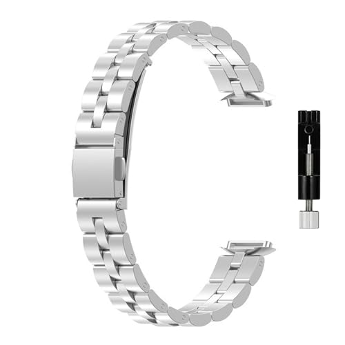 [JUSUTEK] �R���p�`�u�� Fitbit Luxe ��p �X�e�����X�| �X�}�[�g�E�H�b�` �t�@�b�V���� ���� ���v�o���h �x���g ���� �X�}�[�g�E�H�b�`�o���h �x���g �r���v�o���h �����x���g for Fitbit Luxe (��)