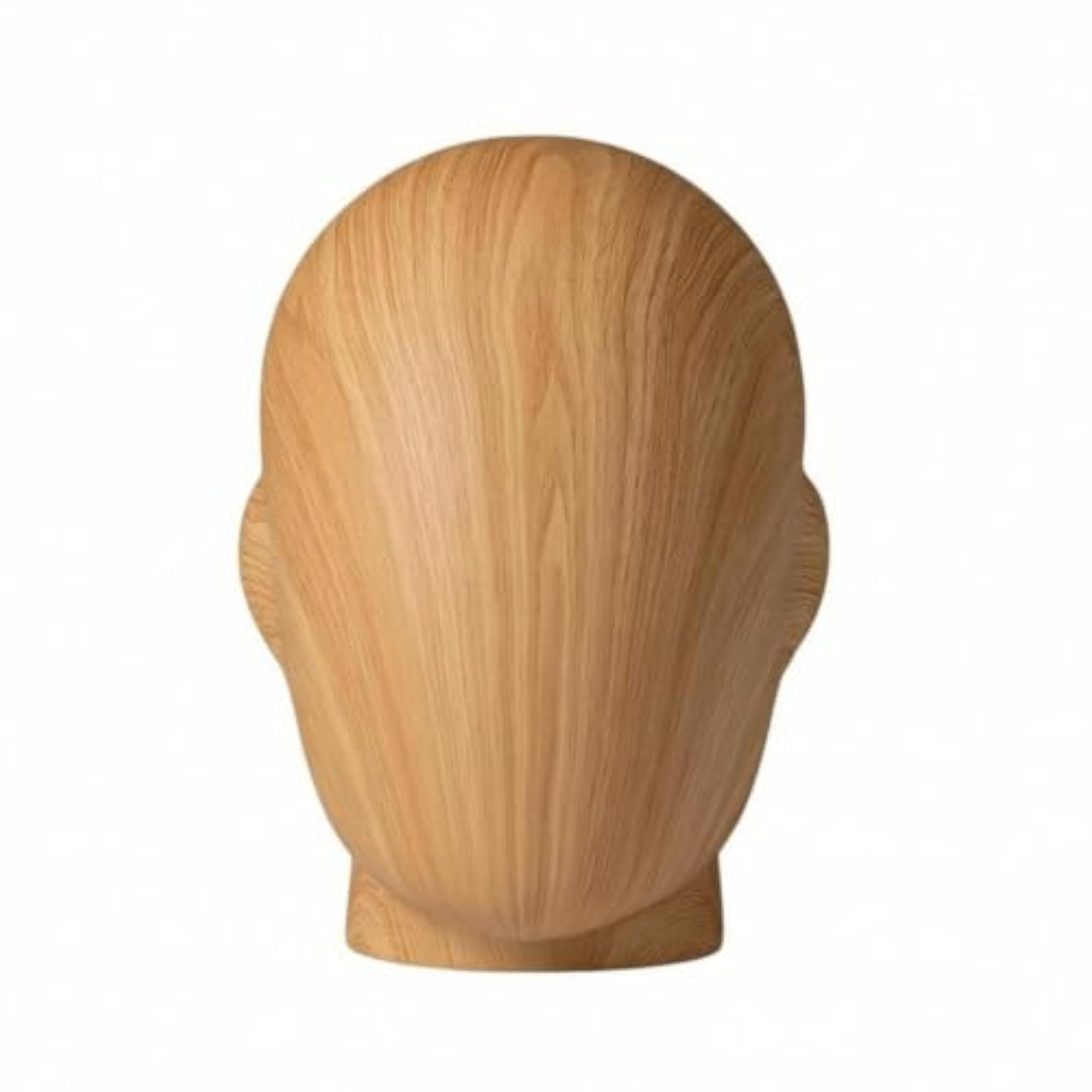 Tabletop Mannequin Head with Wooden Stand, Male