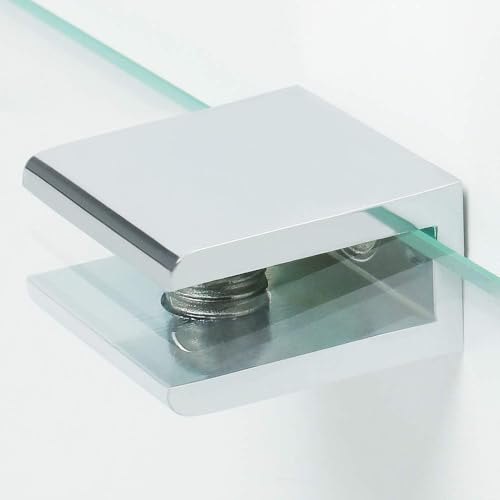 Supports étagère laiton Unifizz pinces robustes pour verre 8-10mm - 6