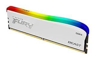 Kingston FURY Beast weiß RGB 8GB 3600MT/s DDR4 CL17 DIMM SE Einzelnes Modul - KF436C17BWA/8