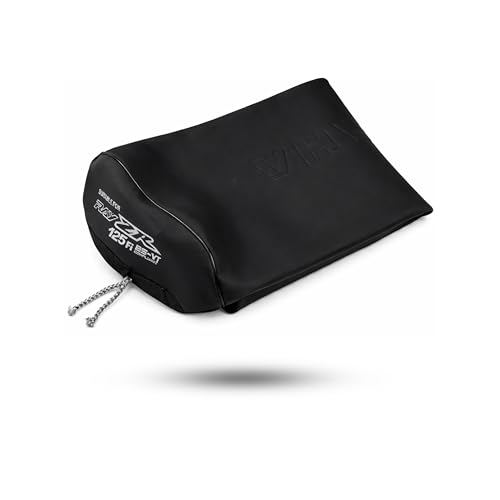Image of Prime Quality Lether Finish Seat Cover Black with Meter Seat Cover Compatible with Yamahe Ray ZR 125 New Model 2025