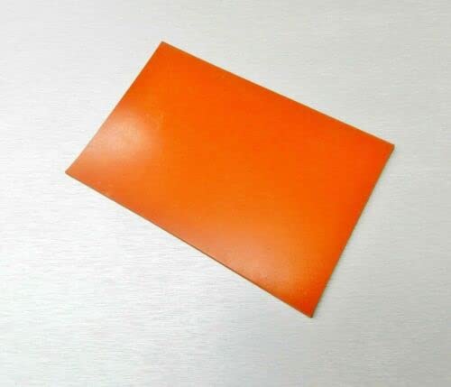 Product image of JTS 1/8" Silicone Rubber Sheet High Temp Solid Red/Orange Commercial Grade 4" X 8" Square Made in USA