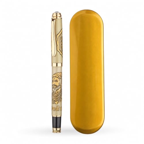 Image of Chhatrapati Shivaji Maharaj Premium Metal Pen | Royal Maratha Edition | Maharashtra Swaraj Pen | Inspirational Warrior Pen | Elegant Gift for Men, Professionals & History Enthusiasts