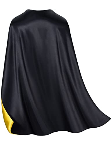 image for Bosvin 4 Color Sets Kids Double-Sided Superhero Capes and Masks - Supe