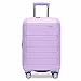 Traveler's Choice Pagosa Hardshell Expandable Luggage with Spinner Wheels, Lavender, 22-Inch Carry-on