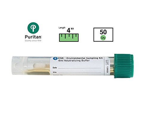 PuritanESK Sampling Kit - 4" Sterile Polyester Swab & 4ml Neutralizing Buffer - 25-83004 PD NB - Case of 50