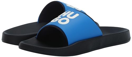 Image of HUGO Men's Stacked Logo Slide Sandal