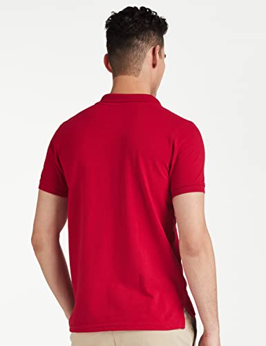 Image of Amazon Brand - Symbol Men's Cotton Rich Solid Polo Tshirt | Collar Tshirts | Half Sleeves | Plain-Regular Fit (Available in Plus Sizes and Combo Pack of 2)