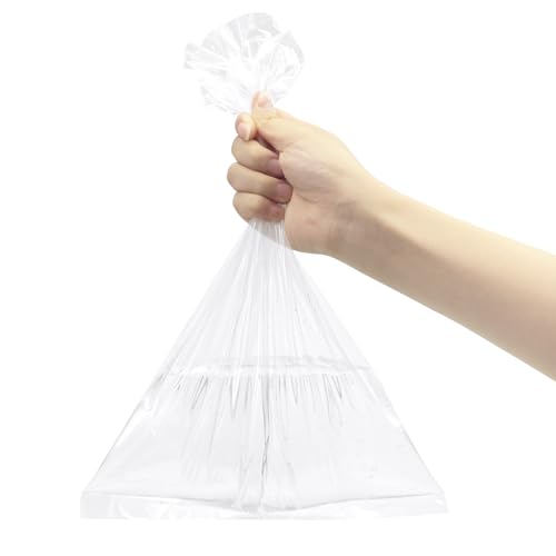 Yotelab 9X14 Inches Clear Plastic Bags For Packaging, 50 Pieces Flat Open Clear Poly Bags For Storage thumb #4