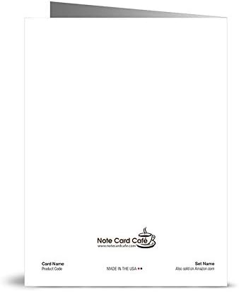 Note Card Cafe Thank You Cards with Gray Envelopes | 24 Pack | Garden Floral Thank You | Blank Inside, Glossy Finish | for Greeting Cards, Occasions, Birthdays, Gifts