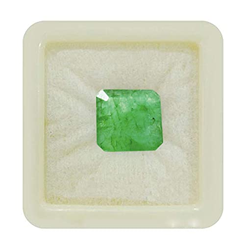 SchmucksachenKlick Natürliche Smaragd Facettierte quadratische Form 10 Karat Lose Edelstein für Ringe, Anhänger Schmuck Machen Versorgung Chakra Heilung Cover
