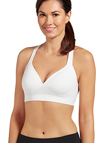 Jockey Women's Bra Mid Impact Molded Cup Seamless Sports Bra