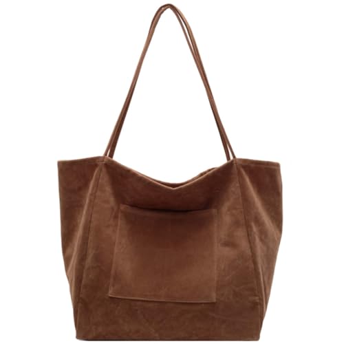 Large Tote bag Plain Shoulder Bag Casual Lightweight Laptop Bag Travel Daypacks