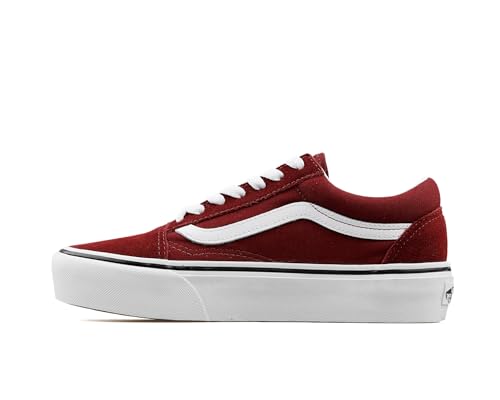 Vans Vans Women's Old Skool Platform Trainers, Red((Port Royale/True White), 6 UK 39 EU