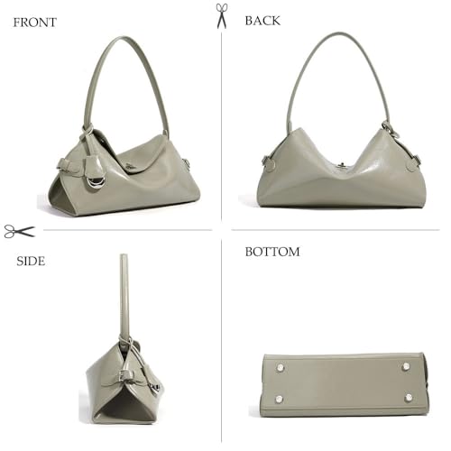 Leather Shoulder Bag for Women，Commuter Handbags with Removable Shoulder Strap,Tote Bags Purse for Work3