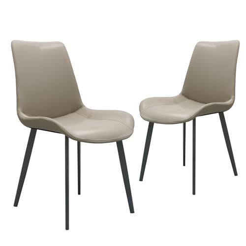 ESPIDOO Modern Dining Chair Set of 2 - Light Beige