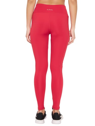 Image of Clovia Women's High Rise Active Regular Fit Tights With Side Pocket